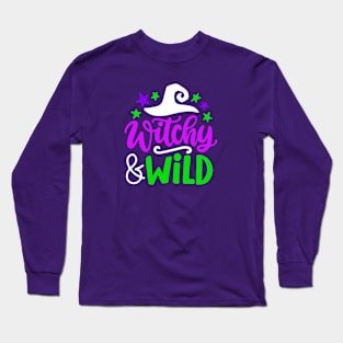 Witchy Wild Halloween Long Sleeve T-Shirt